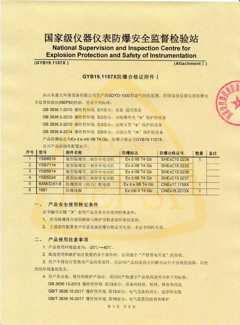 防爆安全監(jiān)督檢驗